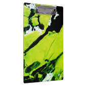 SPWWキーライムネーブルグリーン&ブラック抽象芸術 クリップボード (右)