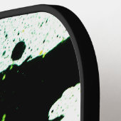 SPWWキーライムネーブルグリーン&ブラック抽象芸術 ピックルボールラケット (左詳細)