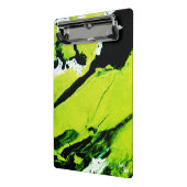 SPWWキーライムネーブルグリーン&ブラック抽象芸術 ミニクリップボード (アングル2)