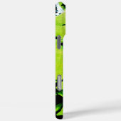 SPWWキーライムネーブルグリーン&ブラック抽象芸術 Case-Mate iPhoneケース (裏面 / 右)