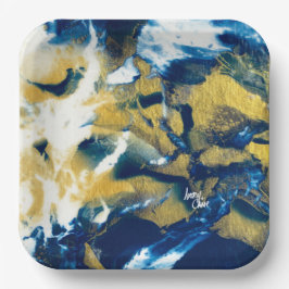 SPWWグリーミングインジゴ紙プレート ペーパープレート