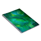 SPWWグリーンとエンベンザーグリーンとティール（緑がかった色）スパイラルジャーナル ノートブック (右側)