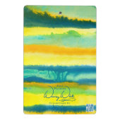 SPWWタンゴエティエーズティール(緑がかった色)グリーン&オレンジ ミニクリップボード (裏面)