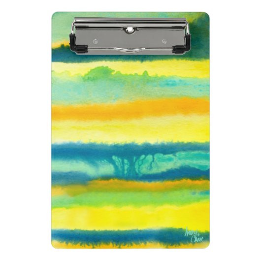 SPWWタンゴエティエーズティール(緑がかった色)グリーン&オレンジ ミニクリップボード (正面)