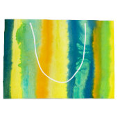 SPWWタンゴエティエーズティール（緑がかった色）グリーン&オレンジ ラージペーパーバッグ (裏面)