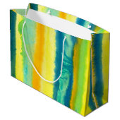 SPWWタンゴエティエーズティール（緑がかった色）グリーン&オレンジ ラージペーパーバッグ (裏面アングル)