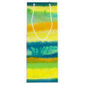 SPWWタンゴエティエーズティール（緑がかった色）グリーン&オレンジ ワインギフトバッグ (裏面)