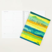 SPWWタンゴードティール（緑がかった色）とオレンジラージ月 プランナー手帳 (ディスプレー)