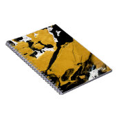 SPWW点火ソウルブラック&金ゴールド抽象芸術ジャーナル ノートブック (右側)