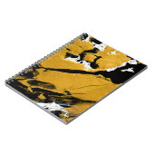 SPWW点火ソウルブラック&金ゴールド抽象芸術ジャーナル ノートブック (左側)