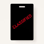 Spyパーティーシークレットエージェント招待状バッジ バッジ (裏面)