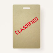 Spyパーティーシークレットエージェント招待状バッジ バッジ (裏面)