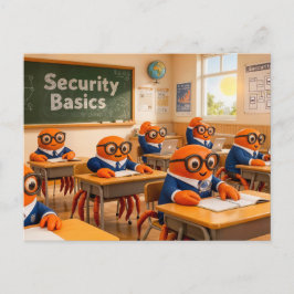 Spy Crab Classroom Learning Essential Security Bas ポストカード