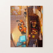 Spy Crab Coordinating Mission Work At Desk ジグソーパズル (縦)