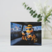 Spy Crab Riding In Stretch Limo Mission ポストカード (スタンド正面)