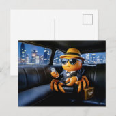 Spy Crab Riding In Stretch Limo Mission ポストカード (正面/裏面)