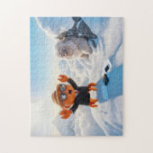 Spy Crab Shocked Seeing Real Yeti Creature ジグソーパズル (縦)