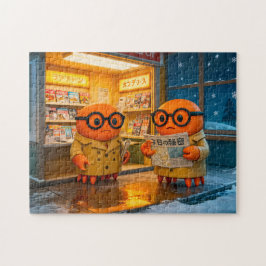 Spy Crabs Investigating Colorful Japanese Newsstan ジグソーパズル