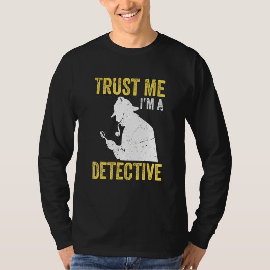 Spy Investigator Detective私は刑事だ Tシャツ (正面)