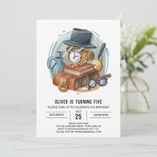 Spy Online探偵誕生日 招待状 (スタンド正面)