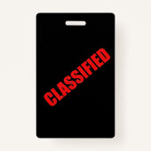 Spy Secret Agent会社のバッジ バッジ (裏面)