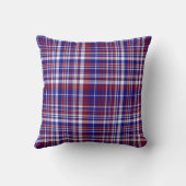 Sq.Pillow,格子状 – アメリカプライドブルー クッション (裏面)