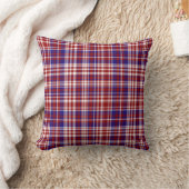 Sq.Plaid枕,赤 – 白 – 青コレクション01 クッション (ブランケット)