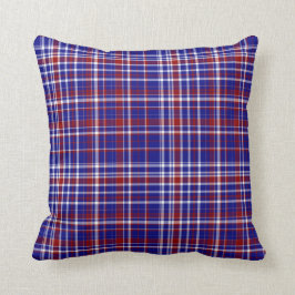 Sq.Plaid枕，赤 – 白 – 青コレクション05 クッション
