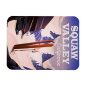 Sqaw Valley California旅行ポスター。 マグネット (横)