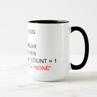 SQLのプログラミングの茶マグ マグカップ