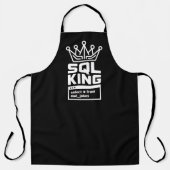 SQLキング データベースダダジョークBBQグリル エプロン (正面)