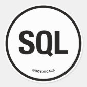 SQLステッカー ラウンドシール (正面)
