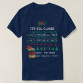 SQL句クリスマスの美しいギフト開発者 Tシャツ (デザイン正面)