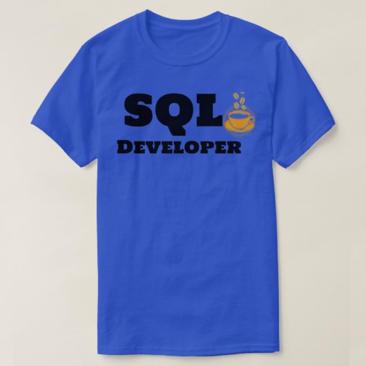 SQL DeveloperおよびCoffee Tシャツ (デザイン正面)
