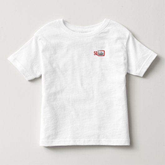 SQTube 2008年-幼児の白 トドラーTシャツ (正面)