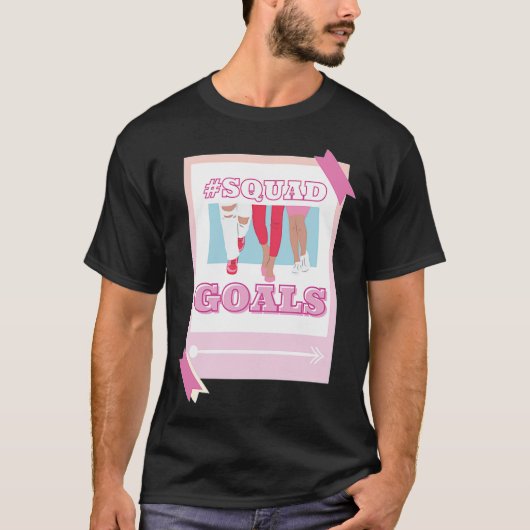 SQUAD矢印の友最高の達のフード付とスワ- Tシャツ (正面)