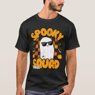 Squad 2025 -不気味幽霊クールハローウィンパーティ tシャツ