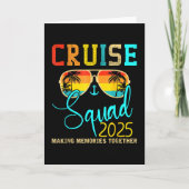 Squad Crew Cruise 2025 Summer Vacation Matching Fa カード (正面)