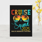 Squad Crew Cruise 2025 Summer Vacation Matching Fa カード (黄色い花)