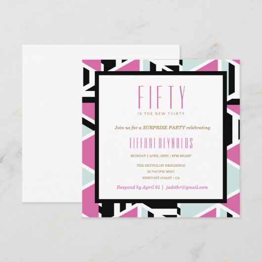 Squad Milestone誕生日招待状 招待状 (正面/裏面)