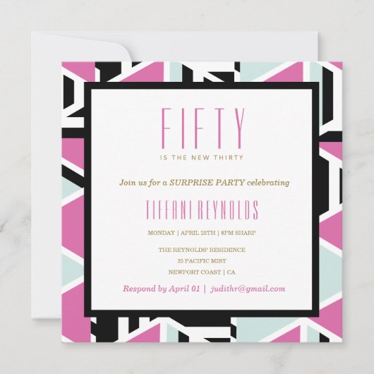 Squad Milestone誕生日招待状 招待状 (正面)