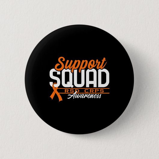 Squad Support I 反射性交感神経失調症 痛み 症候群 RSD 缶バッジ (正面)