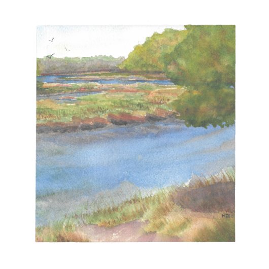squamscott river at newfields 7月31日2015 ノートパッド (正面)