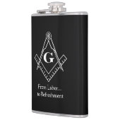 SquareとCompass （窪み付き） フラスク (左)