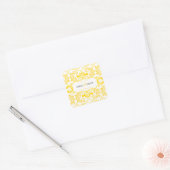 SQUAREの結婚ラベル:: savvy 1 スクエアシール (封筒)