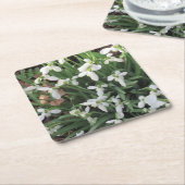 Squareコースターのスノードロップ スクエアペーパーコースター (アングル)