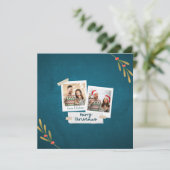 Squareタイプのクリスマスフォトカード（グリーティング付） シーズンカード (スタンド正面)