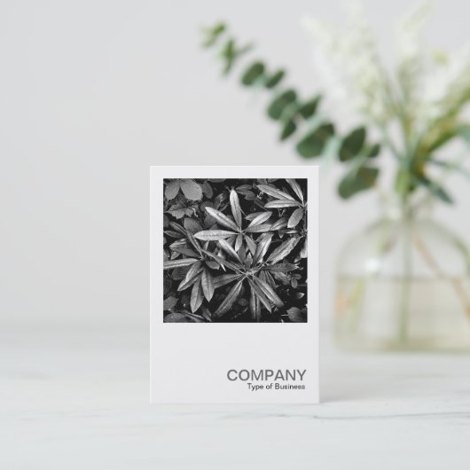 Square写真0132 - Rhododendron葉 名刺 (スタンド正面)