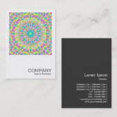 Square写真0271 -カラフル万華鏡のように千変万化するパターン 名刺 (正面/裏面)