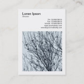 Square写真(v3) – 木の中のスターリング 名刺 (裏面)